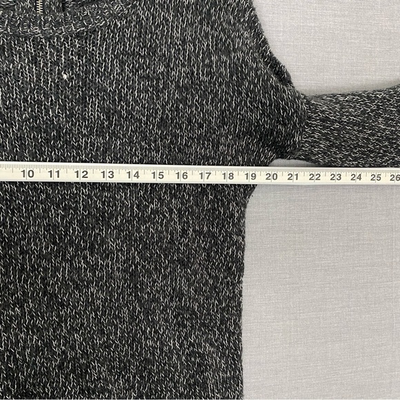 Vero Moda Tango Sweater Pull Over Sz Small Grey Loose Knit Stretchy Zipper Back - Picture 8 of 9
